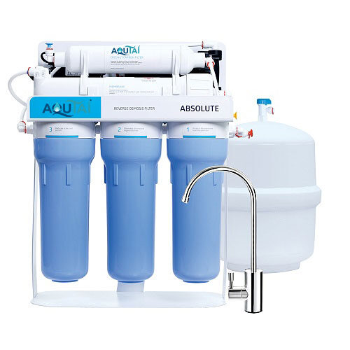 Absolute Reverse Osmosis Filter on Metal Rack with Pump BT-13/6 